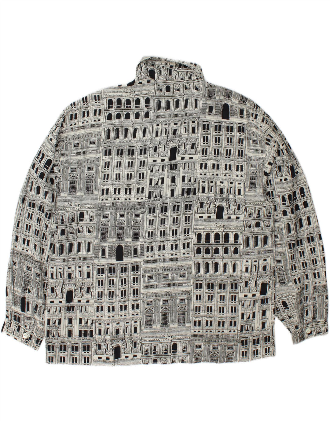 I BLUES Camicetta con grafica da donna IT 46 Large Nera in seta