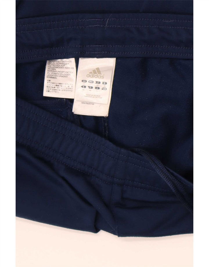 Pantaloni della tuta da donna Adidas UK 12 poliestere blu medio