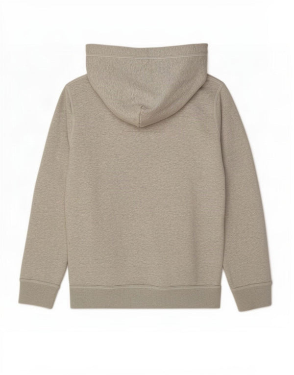 Maglione con cappuccio grafico da uomo Hollister Small in cotone chiazzato grigio