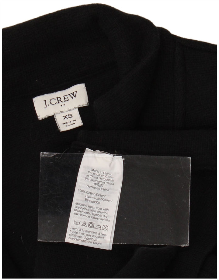 Giacca blazer da donna a 2 bottoni J. CREW UK 6 XS cotone nero