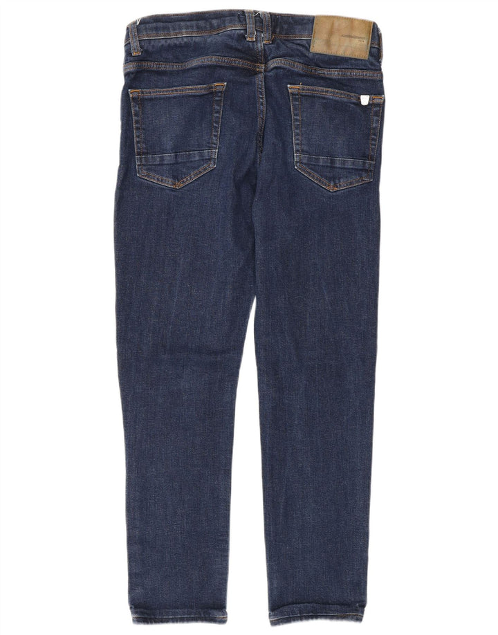 Jeans slim da uomo Zara EU 42 Large W32 L26 Blu