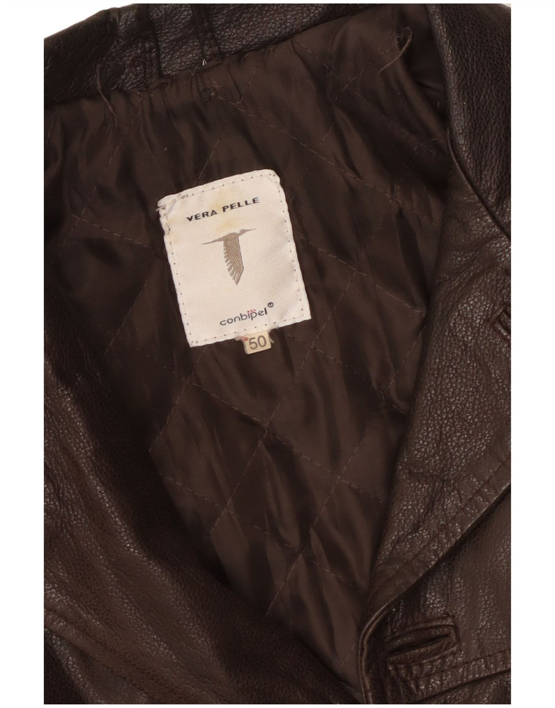 Giubbotto Pelle Uomo Conbipel IT 50 Large Pelle Marrone