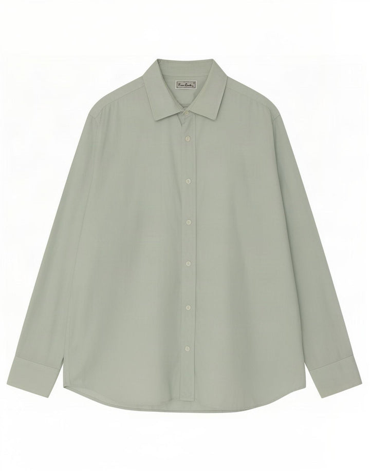 Camicia da uomo Pierre Cardin verde medio