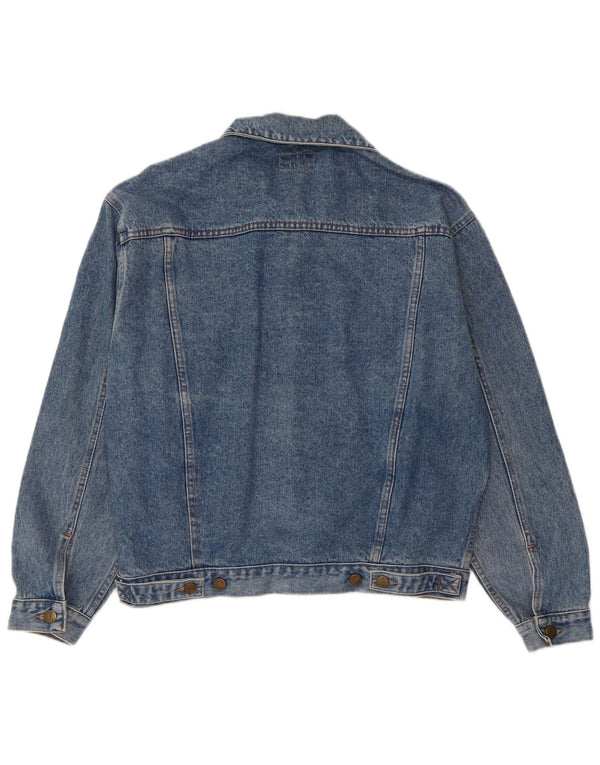 Giacca in denim da uomo Stefanel UK 36 piccola in cotone blu