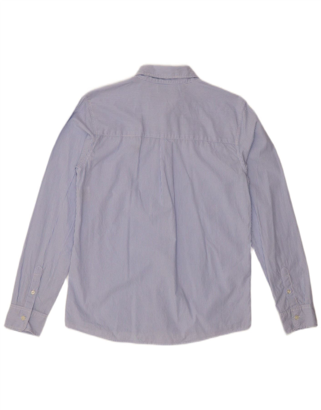 Camicia BENETTON Bambino 13-14 Anni 3XL Cotone Gessato Blu