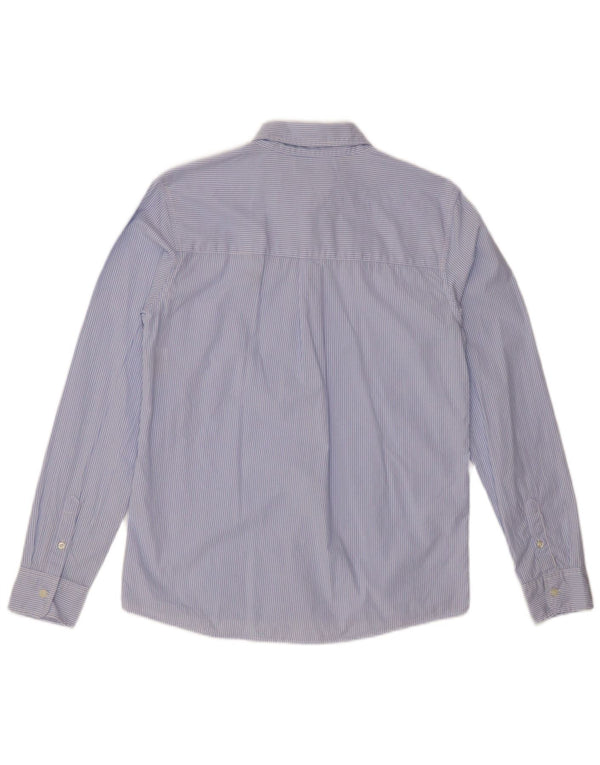 Camicia BENETTON Bambino 13-14 Anni 3XL Cotone Gessato Blu