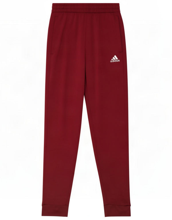 Adidas Pantaloni da tuta con grafica da donna Joggers UK 10 Small Borgogna