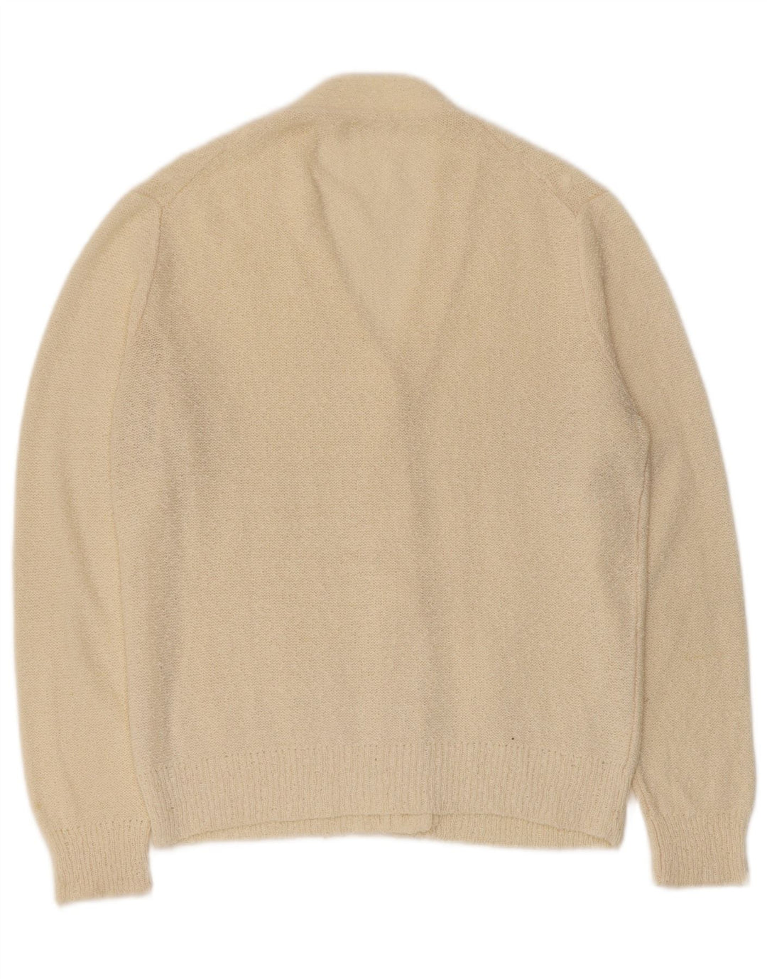Maglione cardigan da donna vintage UK 14 Beige medio