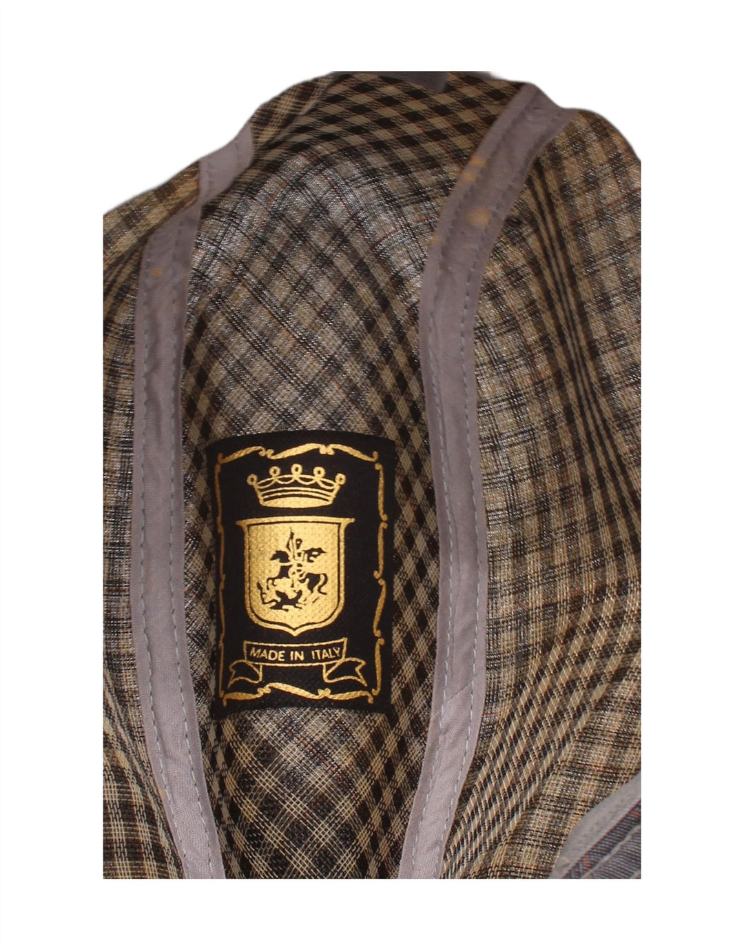 Cappello Fedora vintage da uomo grande classico a quadri grigi