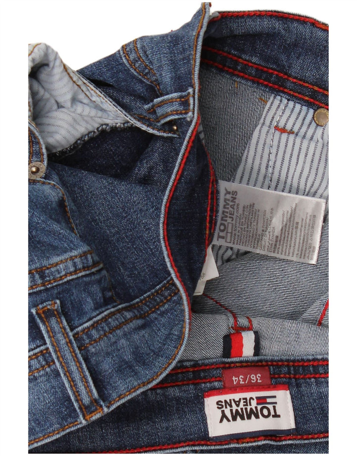 Jeans dritti da donna Tommy Hilfiger W36 L28 cotone blu