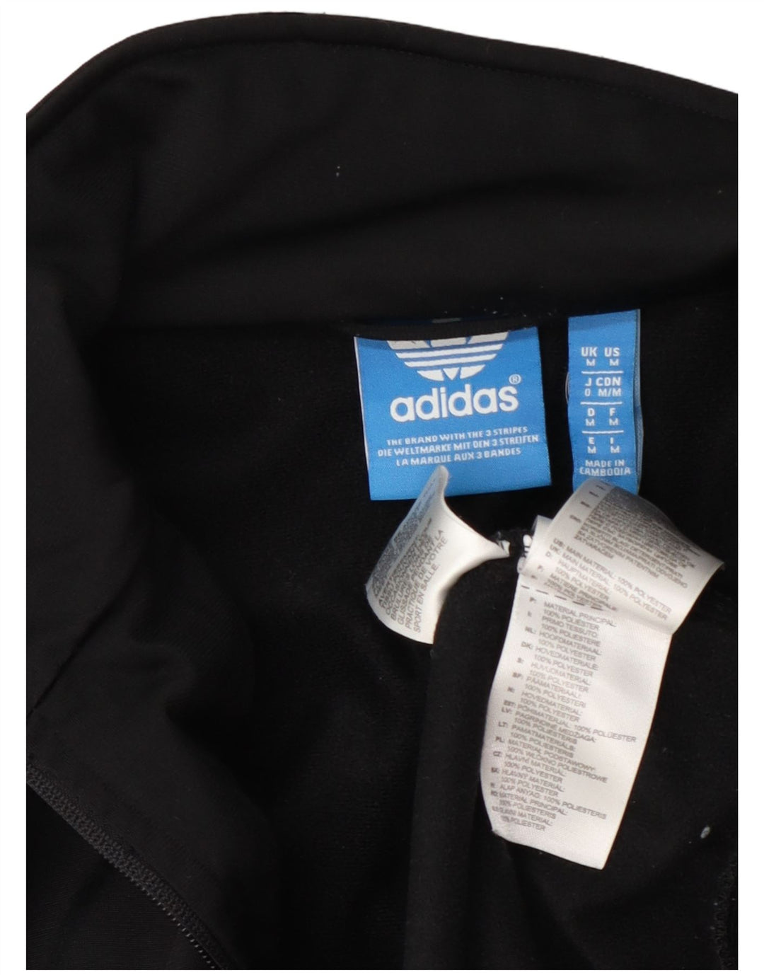 Giacca da ginnastica da uomo Adidas, giacca media, nera, in poliestere
