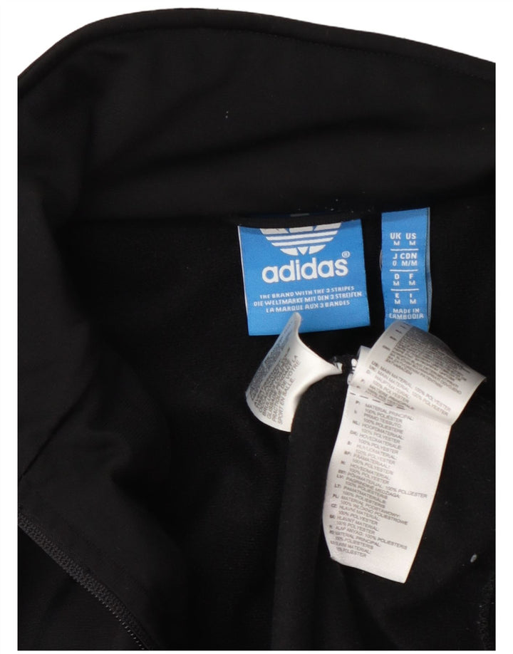 Giacca da ginnastica da uomo Adidas, giacca media, nera, in poliestere