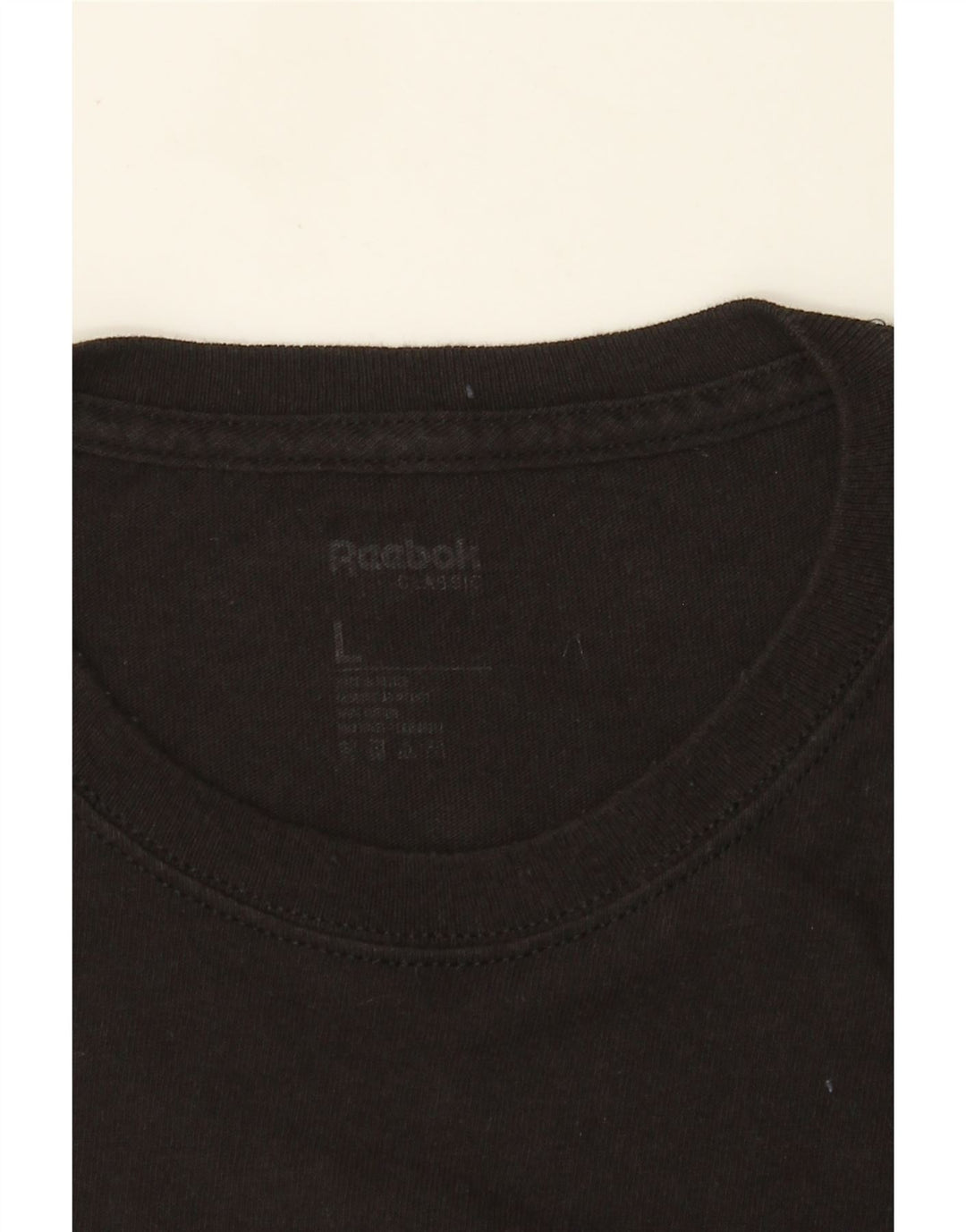 T-shirt grafica Reebok da uomo grande nera