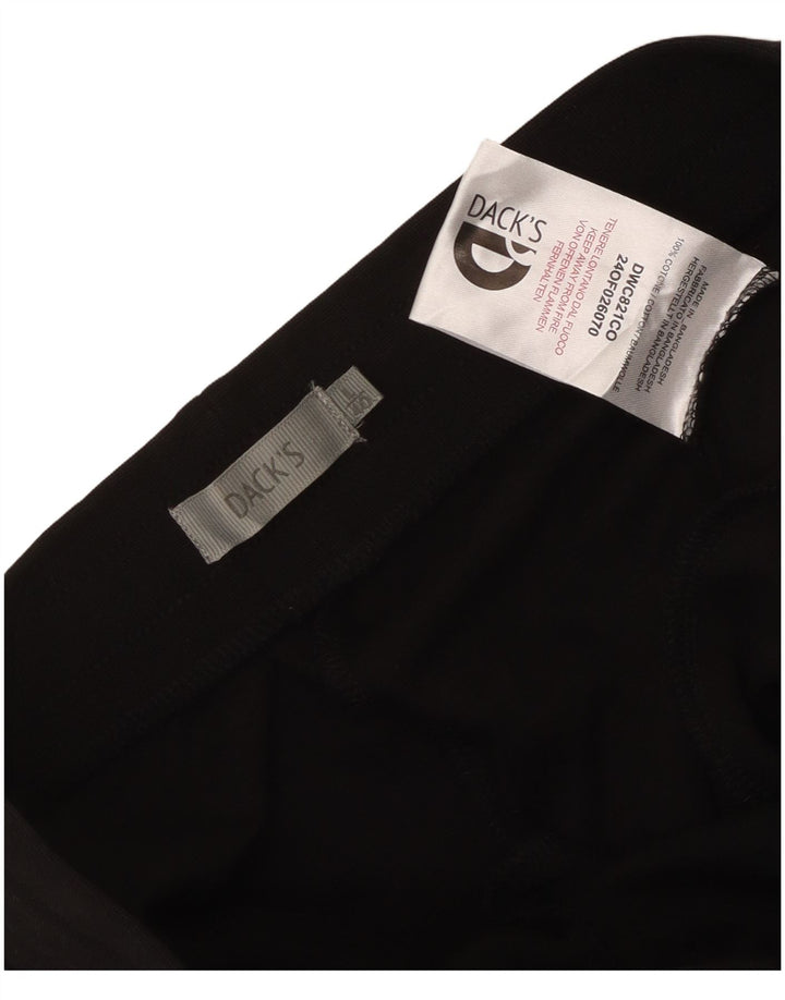 Pantaloni da tuta Capri da donna di Dack UK 16 grandi in cotone nero