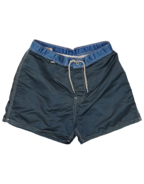 Pantaloncini da bagno Sundek per ragazzi 11-12 anni in nylon color block blu navy