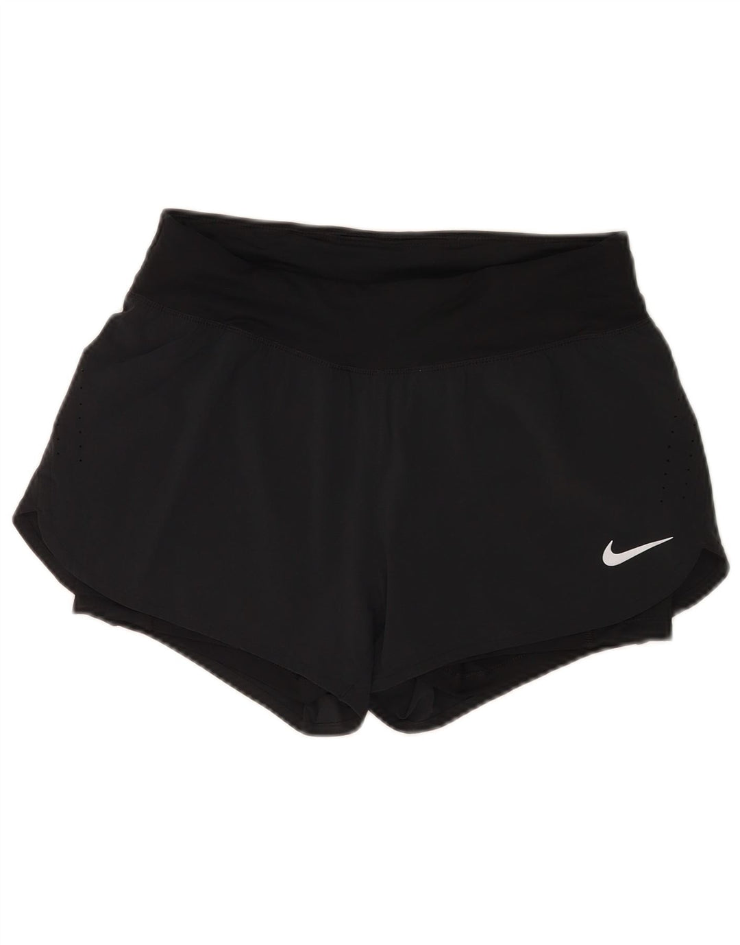 Pantaloncini sportivi Nike da donna Dri Fit UK 12 medio blu navy poliestere