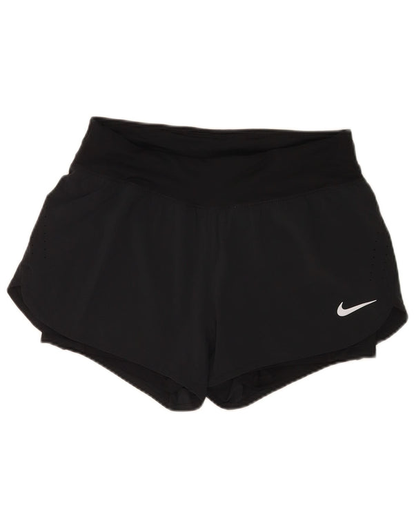 Pantaloncini sportivi Nike da donna Dri Fit UK 12 medio blu navy poliestere
