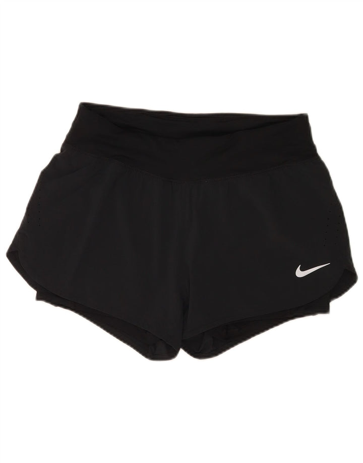 Pantaloncini sportivi Nike da donna Dri Fit UK 12 medio blu navy poliestere