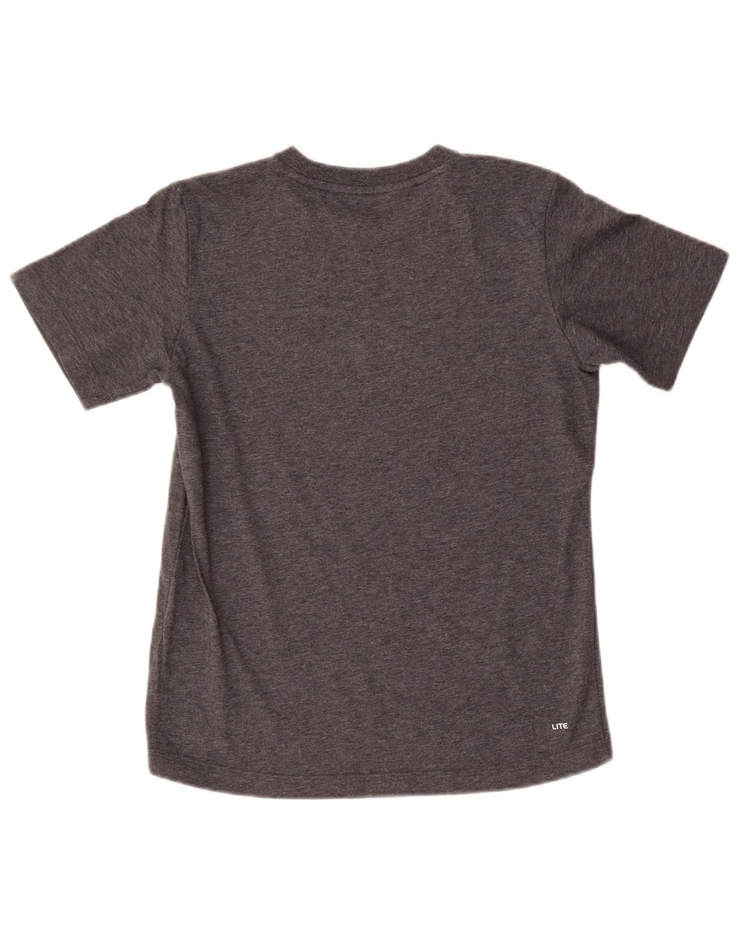 T-shirt grafica da ragazzo Adidas Top 11-12 anni in cotone grigio