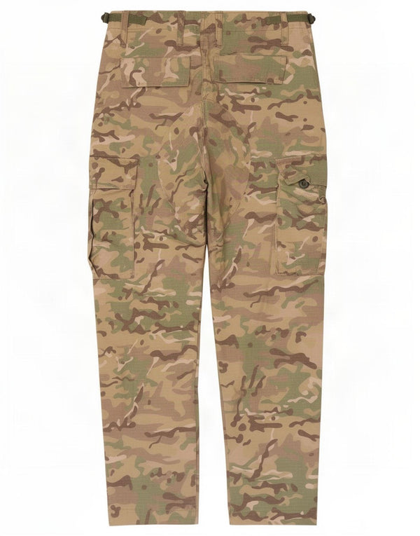 Vintage Mens Straight Cargo Trousers W28 L27 Khaki Camouflage