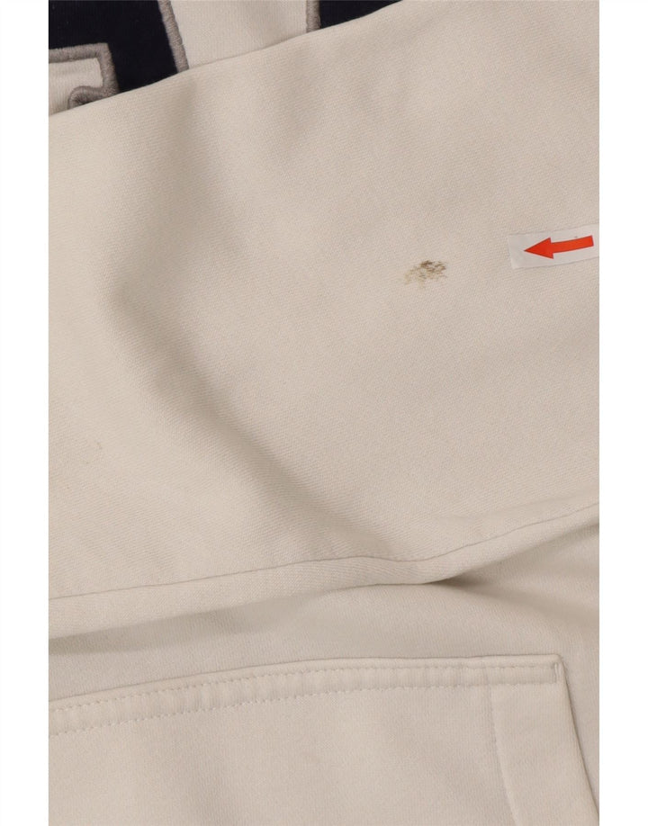 Maglione con cappuccio grafico da uomo Gap grande in cotone bianco