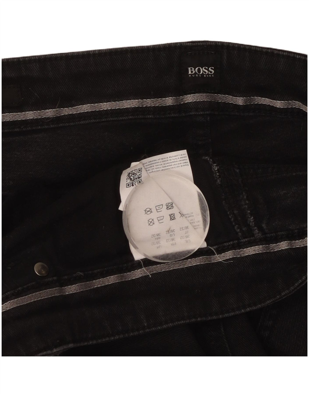 Jeans slim da uomo Hugo Boss W36 L32 cotone nero