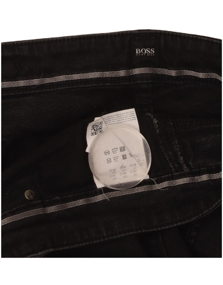 Jeans slim da uomo Hugo Boss W36 L32 cotone nero