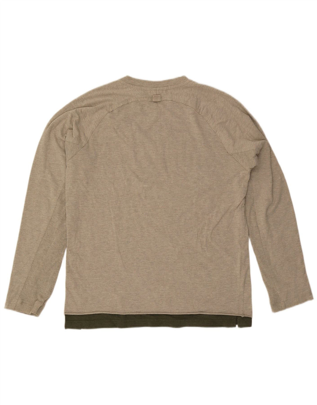 Timberland Top da uomo a manica lunga grande in cotone grigio