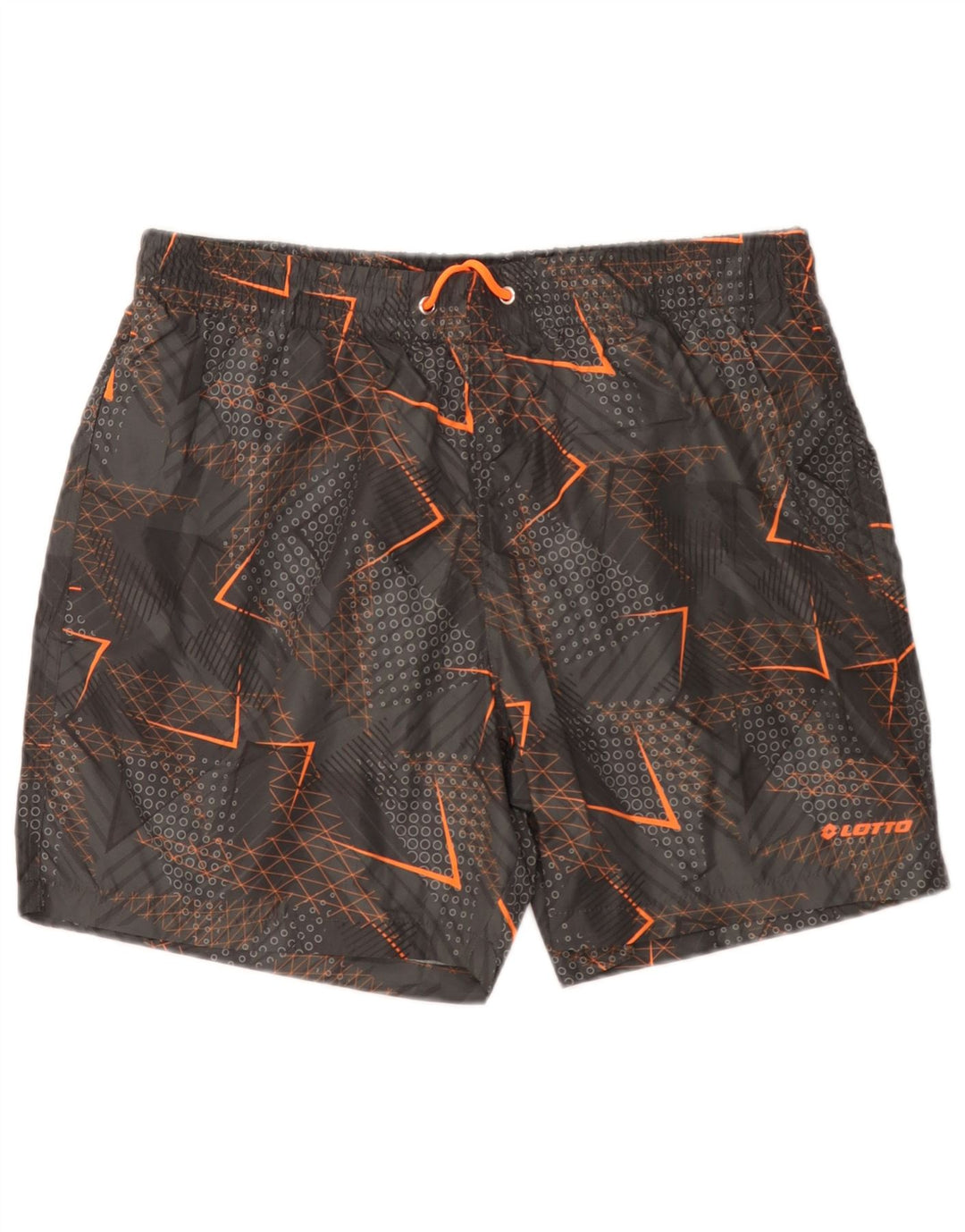 Pantaloncini da bagno da uomo Lotto XL Poliestere geometrico grigio