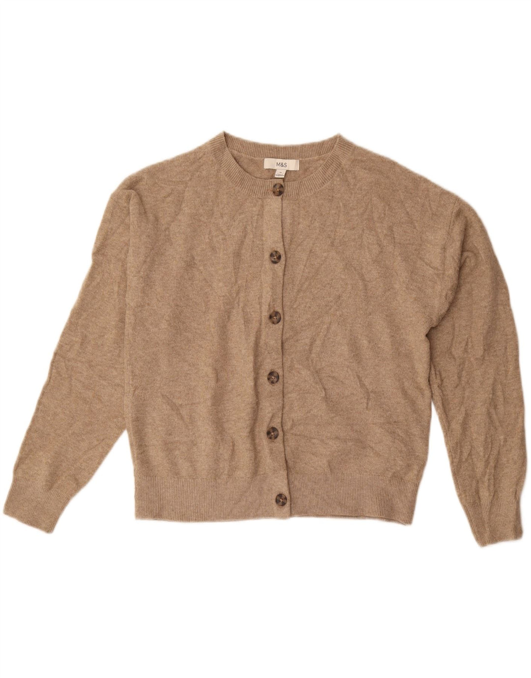 Maglione cardigan oversize da donna Marks & Spencer UK 14 Beige medio
