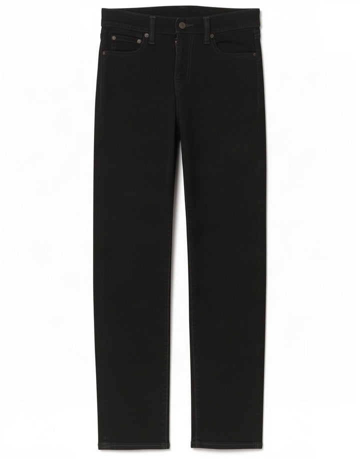 Jeans dritti Levi's 504 da donna W29 L32 cotone nero