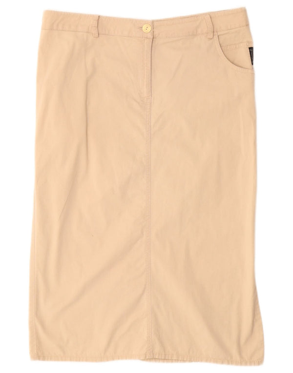 Gonna dritta a vita alta da donna Armani IT 48 XL W32 Cotone Beige