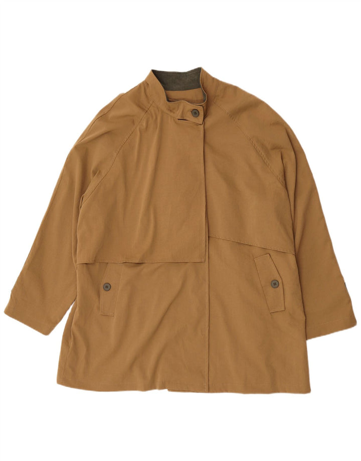 Trench vintage da donna UK 24 4XL poliestere marrone