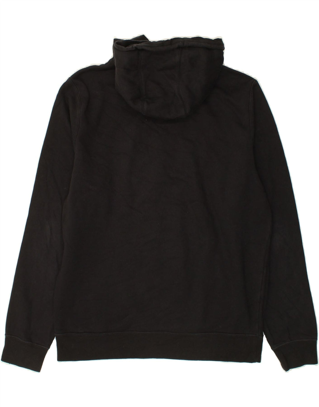 FILA Mens Graphic Hoodie Jumper Small Black Cotton Vintage Fila and Second-Hand Fila from Messina Hembry 