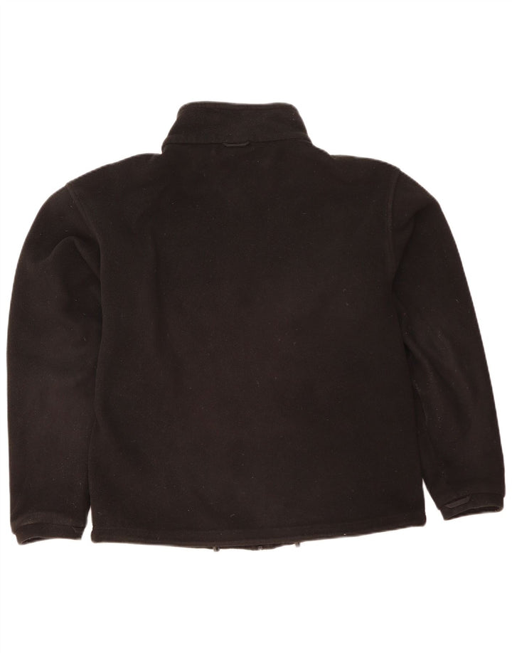 Giacca in pile da uomo Jack Wolfskin UK 36/38 poliestere nero medio