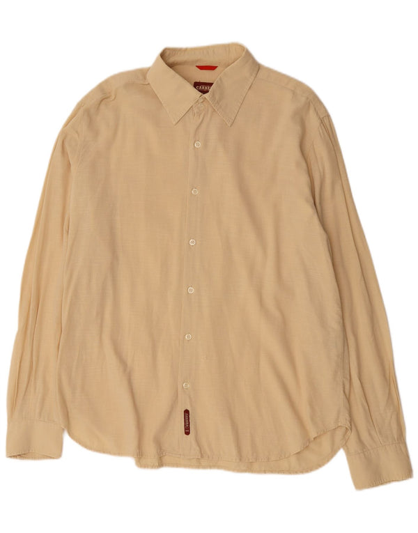 Camicia Carrera Uomo 2XL Cotone Beige