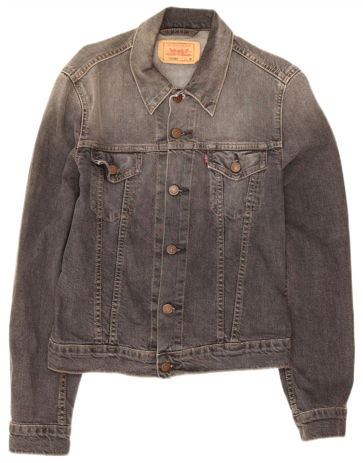 Giacca di jeans da uomo Levi's UK 38 Cotone grigio medio