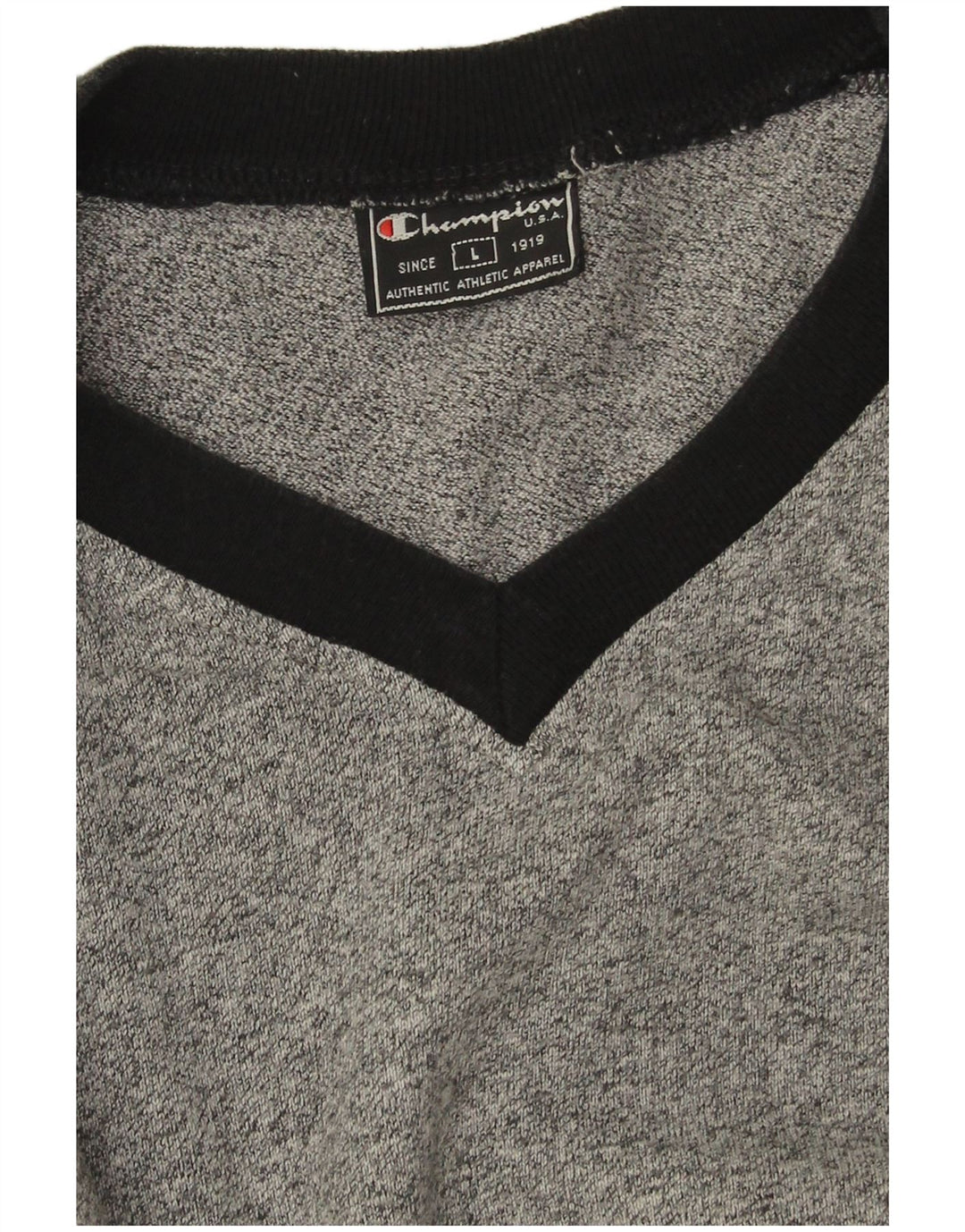 T-shirt da uomo Champion Top Large grigio color block
