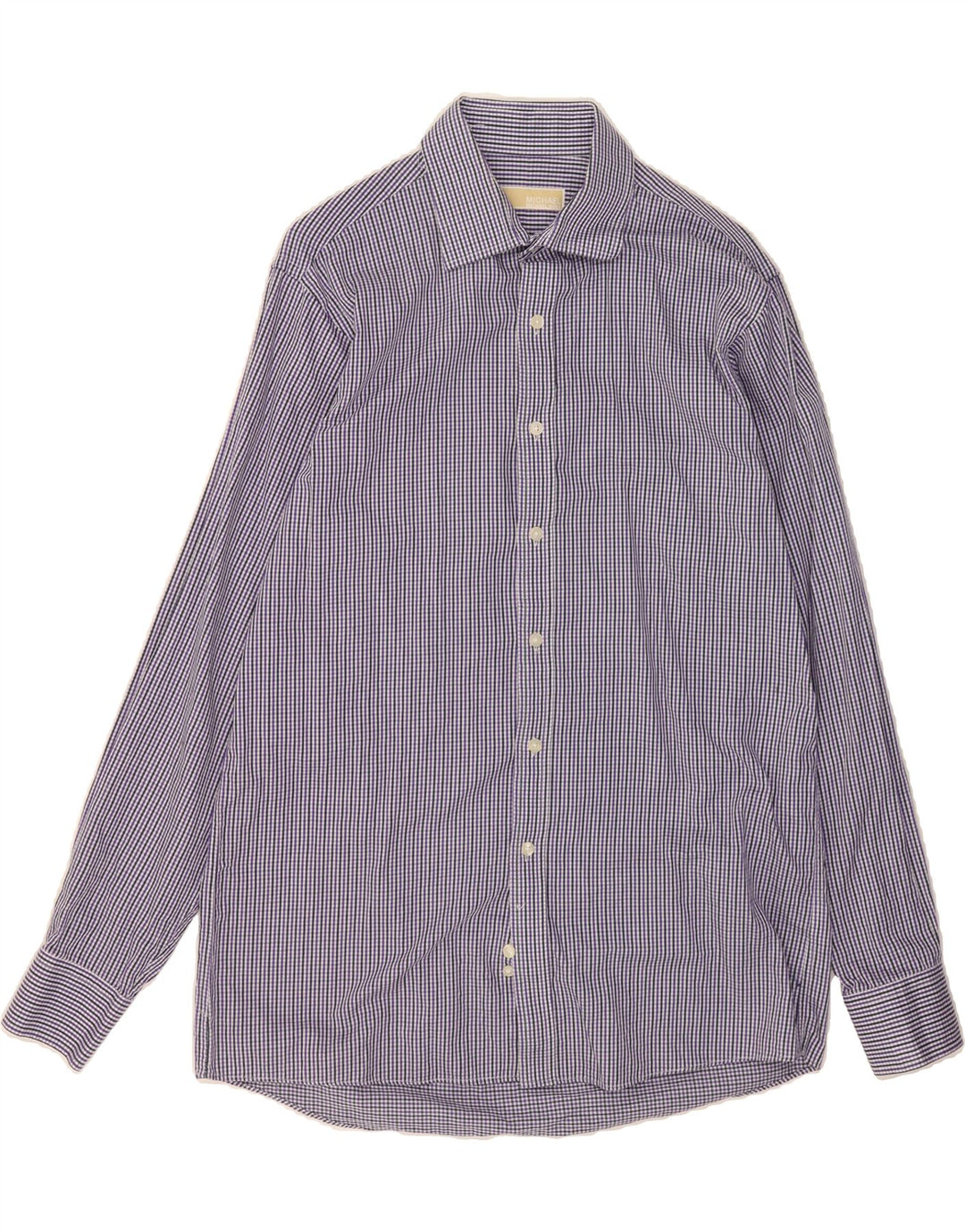 MICHAEL KORS Mens Shirt Medium Purple Gingham Vintage Michael Kors and Second-Hand Michael Kors from Messina Hembry 
