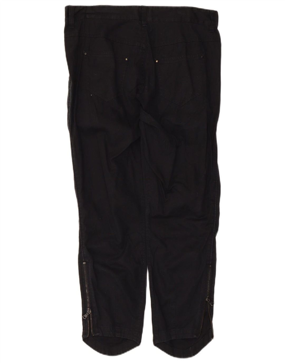 Pantaloni cropped da donna Diesel W32 L25 cotone nero