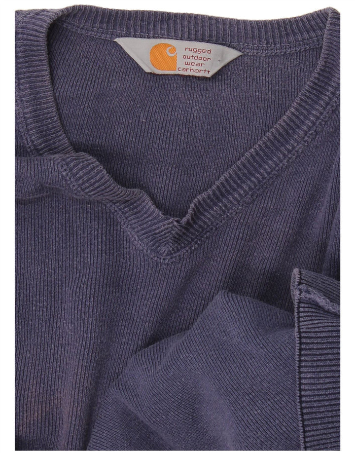 Maglione maglione con scollo a V da uomo Carhartt 2XL Blu navy