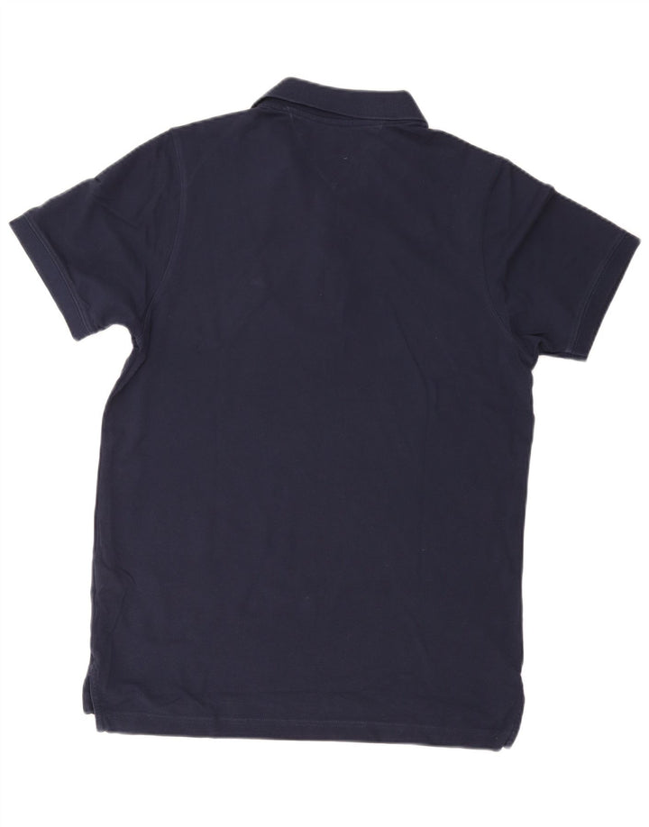 TOMMY HILFIGER Polo da uomo grande in cotone blu navy