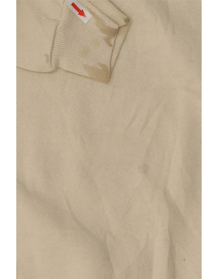 Felpa grafica da uomo Lee, maglione, cotone bianco sporco medio
