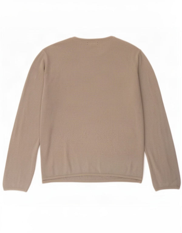 Maglione Zara da uomo con scollo a barca XL in cotone grigio