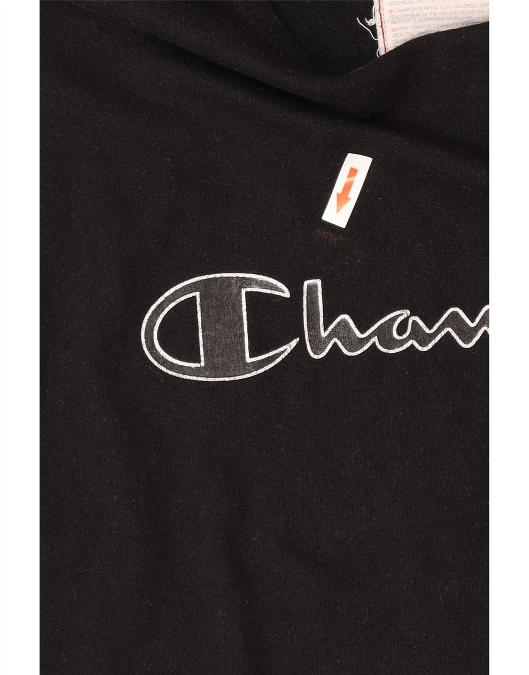 Felpa senza maniche con grafica Champion da donna UK 14 Medium Nero