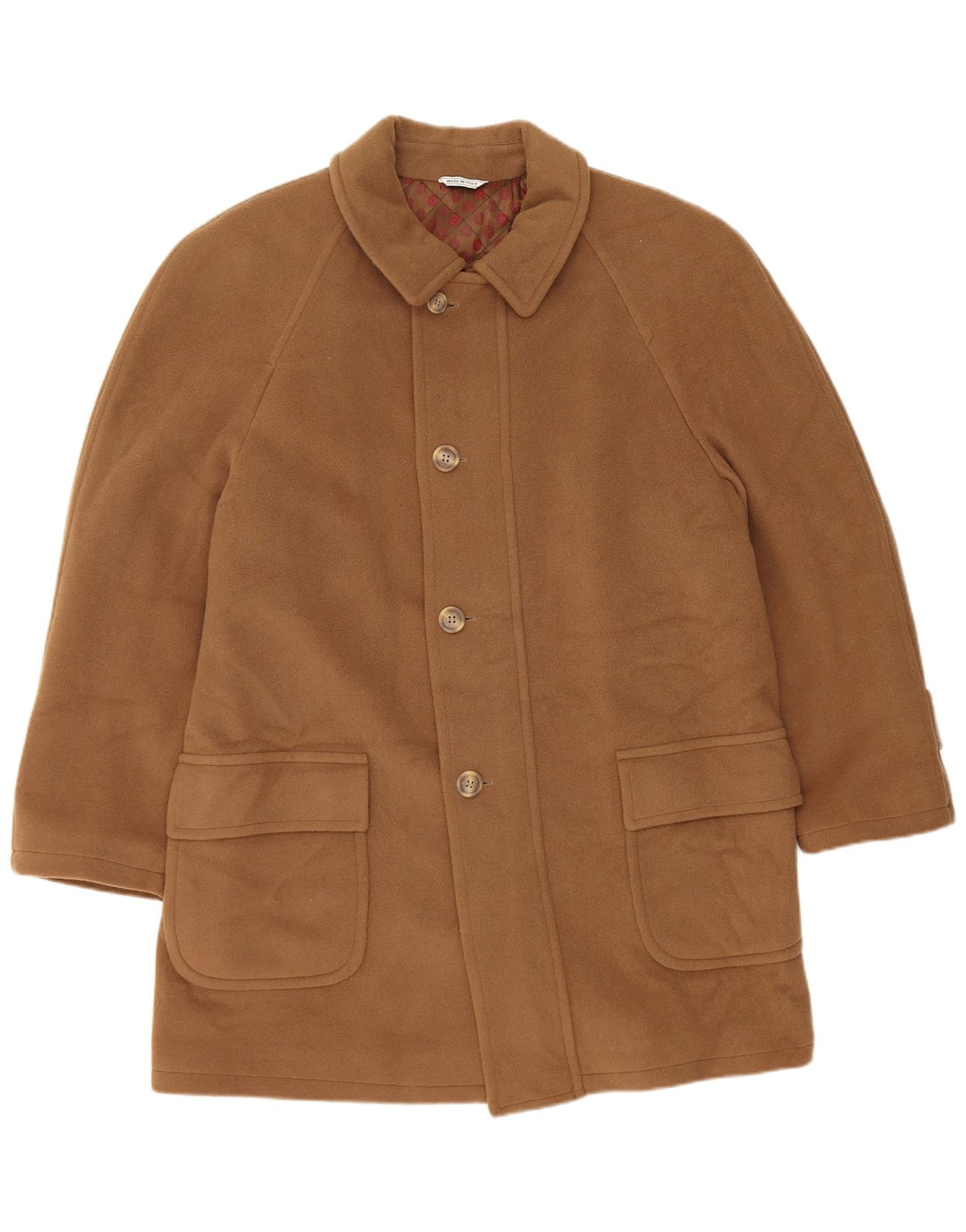 Cappotto da uomo Tadon UK 38 Lana marrone medio
