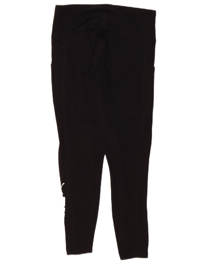 Leggings grafici PUMA da donna UK 14 Large Nero Cotone