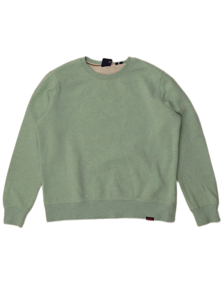 Felpa oversize da donna Superdry Maglione UK 12 Cotone verde medio
