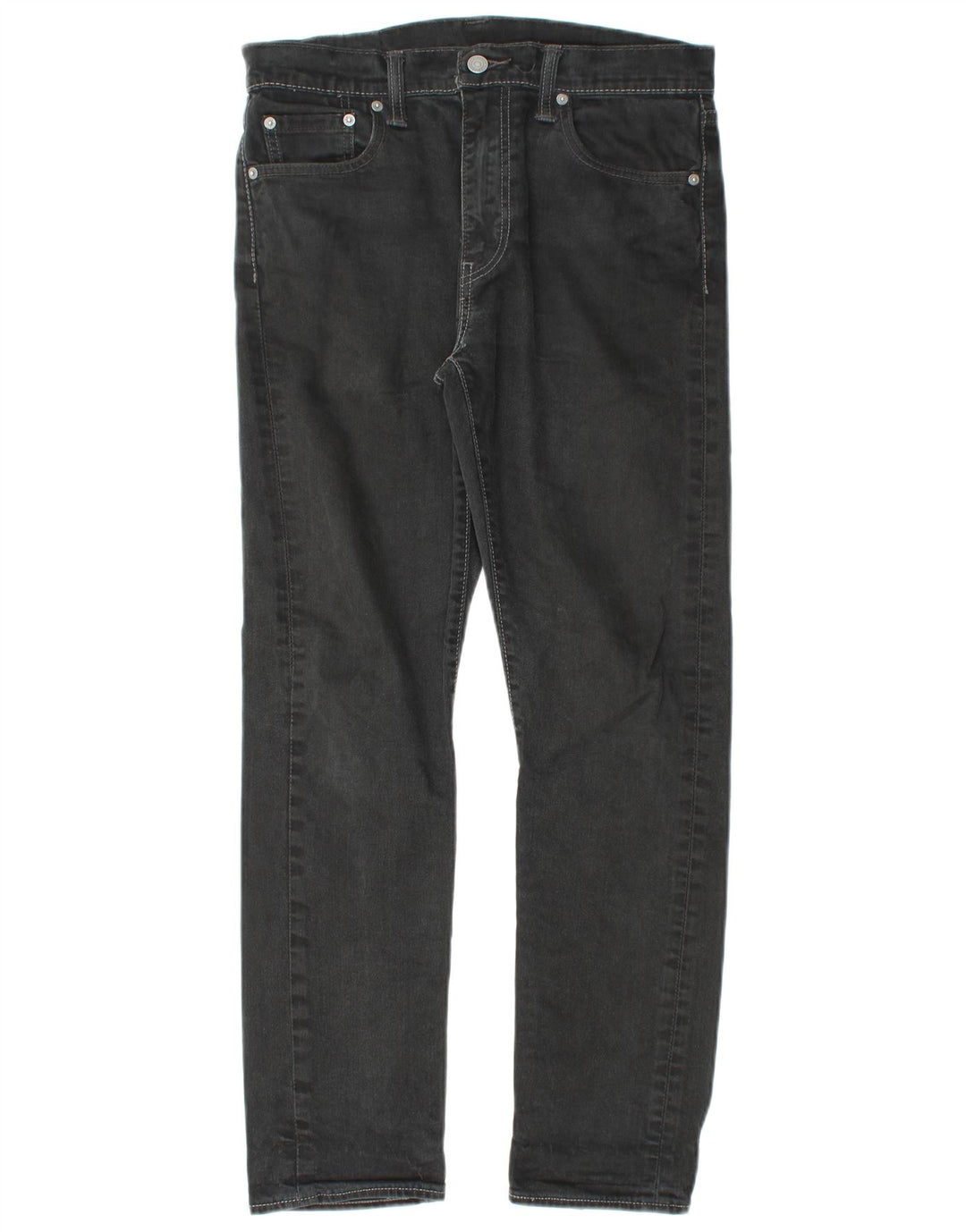 LEVI'S Jeans dritti da uomo 522 W30 L28 cotone nero