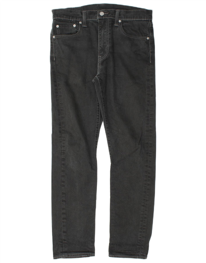 LEVI'S Jeans dritti da uomo 522 W30 L28 cotone nero